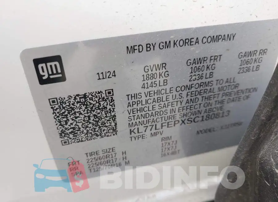 KL77LFEPXSC180813 Photo# 9