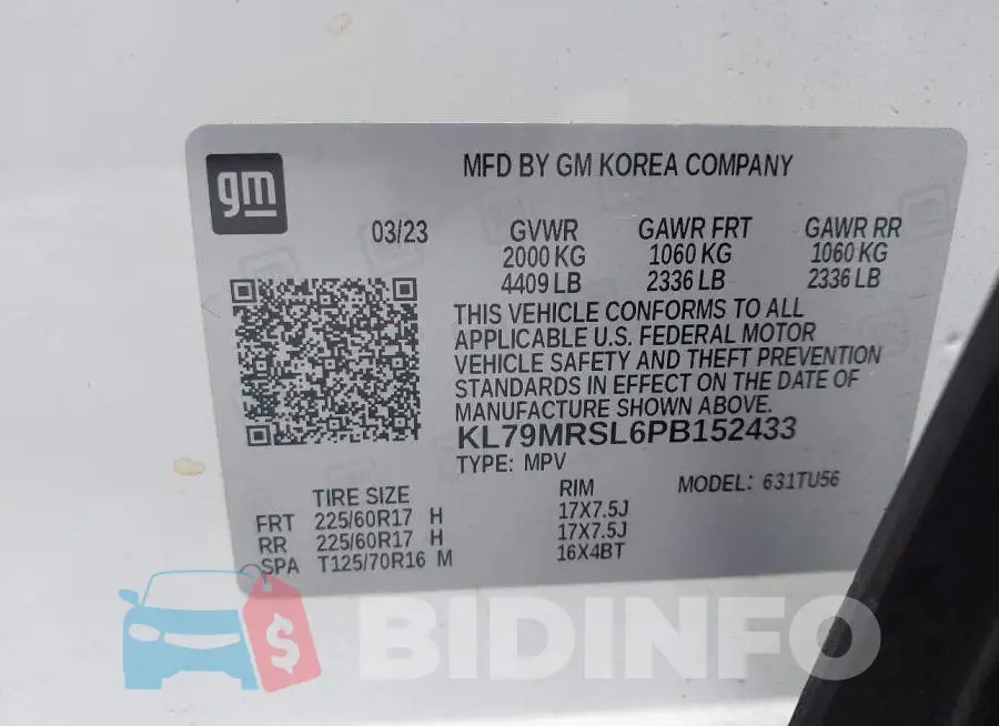 KL79MRSL6PB152433 Photo# 9