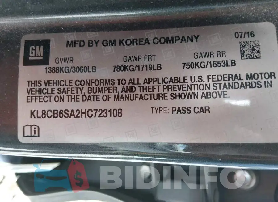 KL8CB6SA2HC723108 Photo# 9