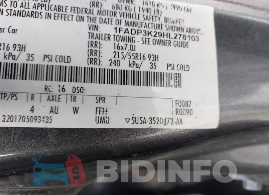 1FADP3K29HL278103 Photo# 9