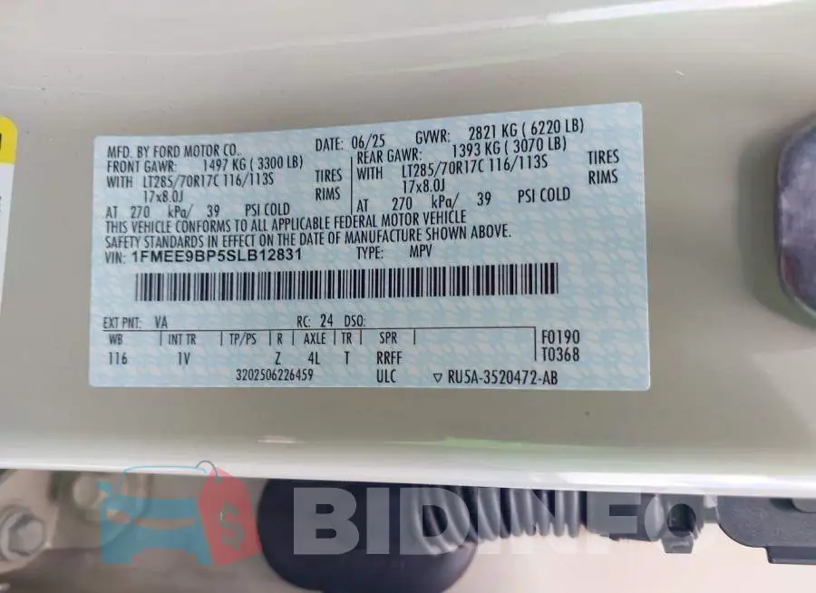 1FMEE9BP5SLB12831 Photo# 9