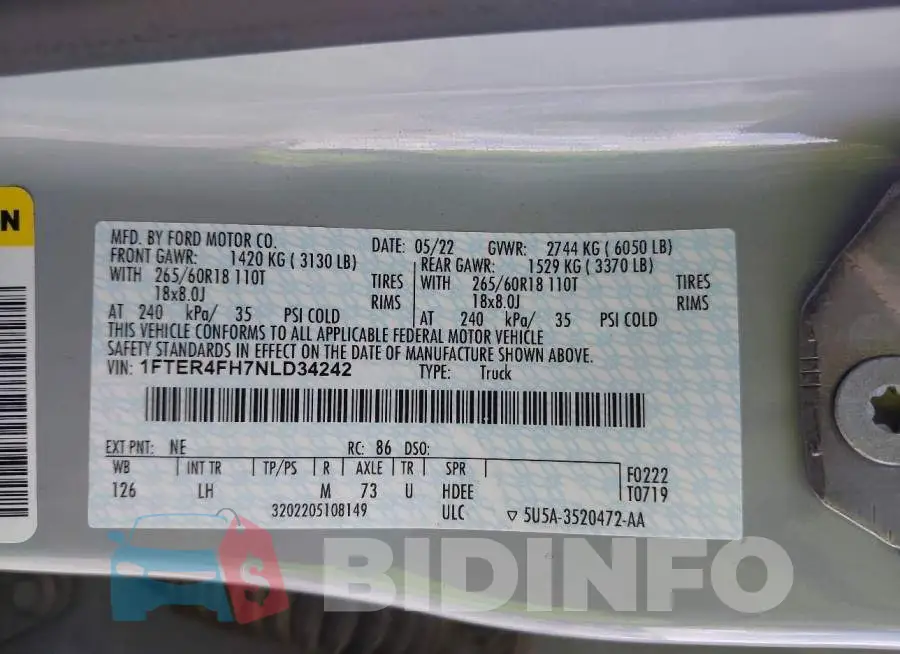 1FTER4FH7NLD34242 Photo# 9