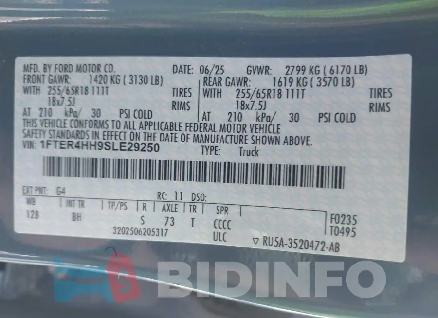 1FTER4HH9SLE29250 Photo# 9