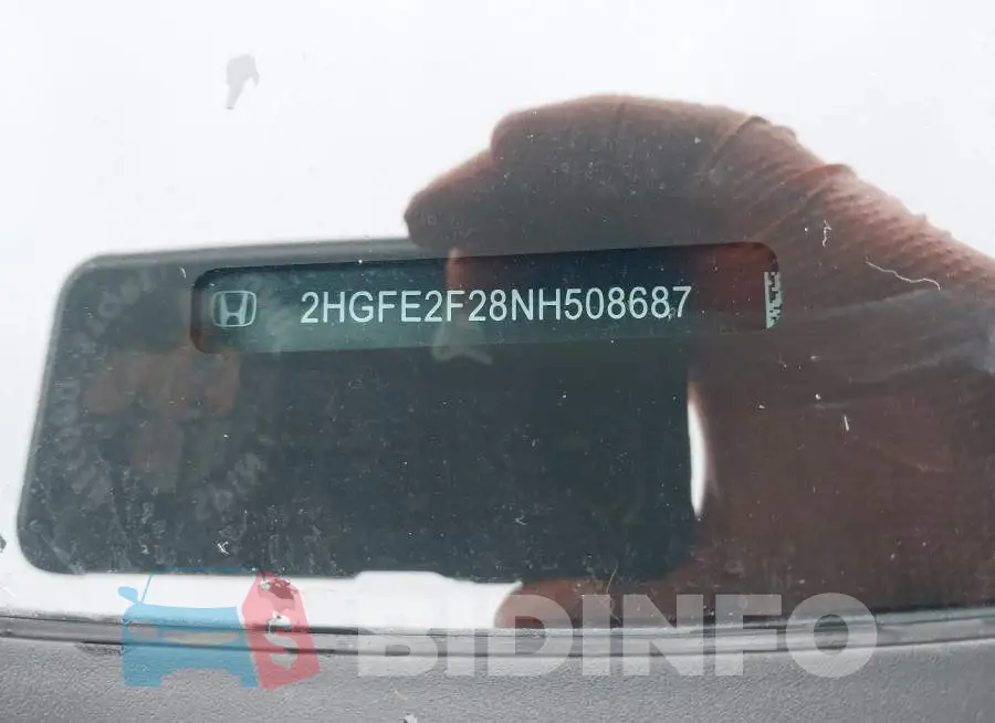 2HGFE2F28NH508687 Photo# 9