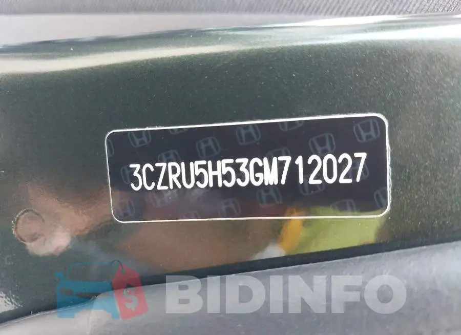 3CZRU5H53GM712027 Photo# 9