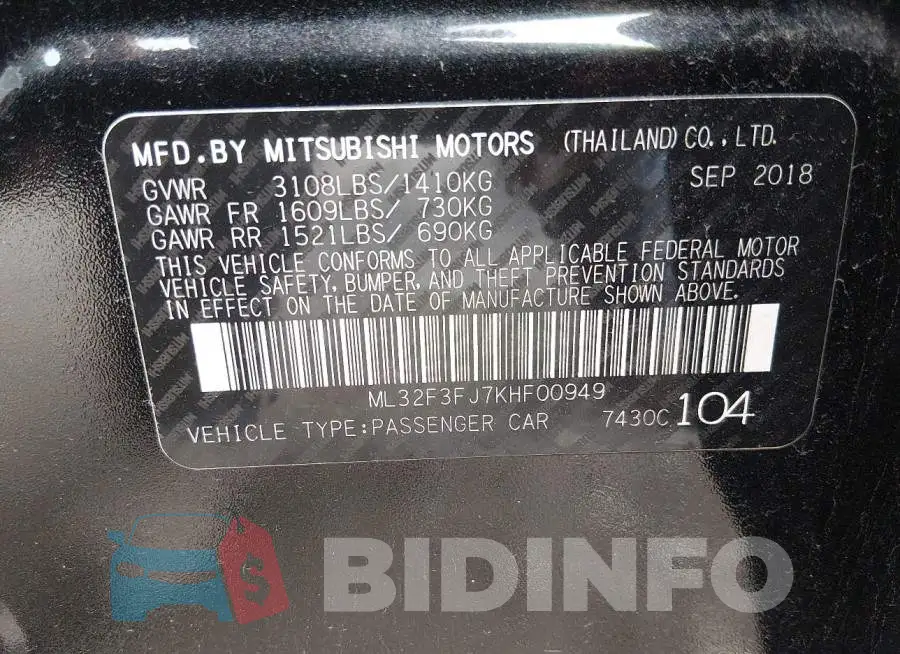 ML32F3FJ7KHF00949 Photo# 9