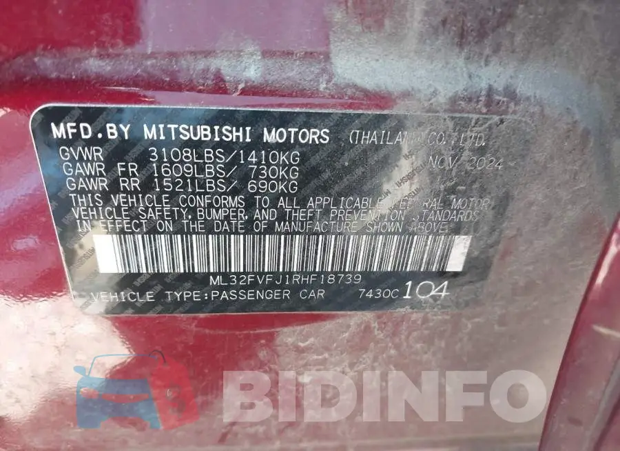 ML32FVFJ1RHF18739 Photo# 9