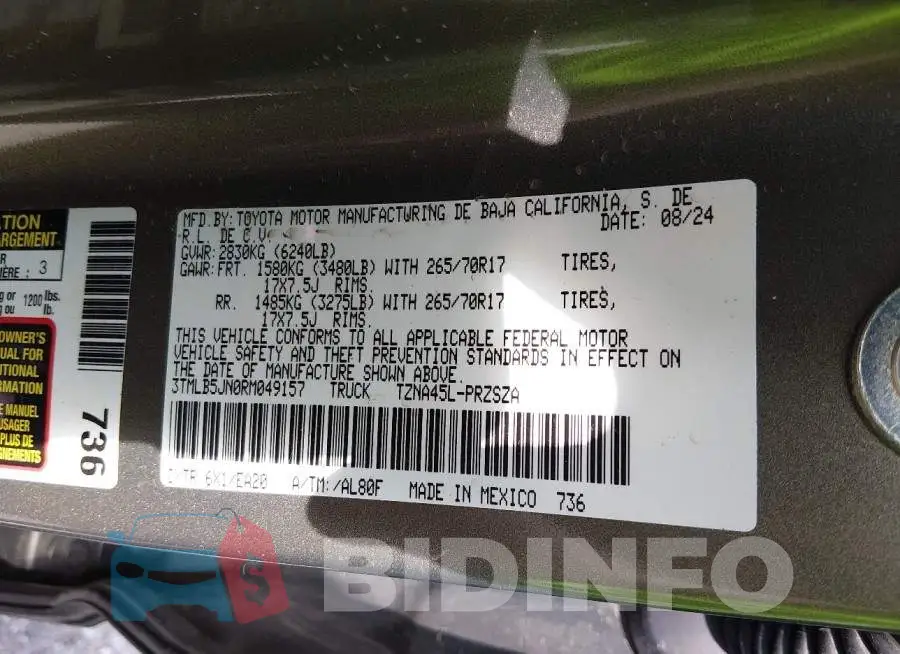 3TMLB5JN0RM049157 Photo# 9