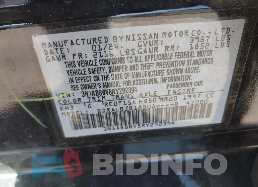 3N1AB8BV8RY292394 Photo# 9