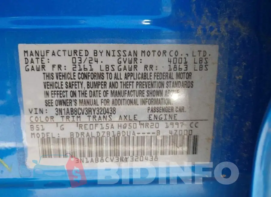 3N1AB8CV3RY320438 Photo# 9