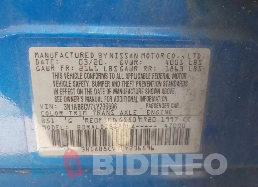 3N1AB8CV7LY236596 Photo# 9