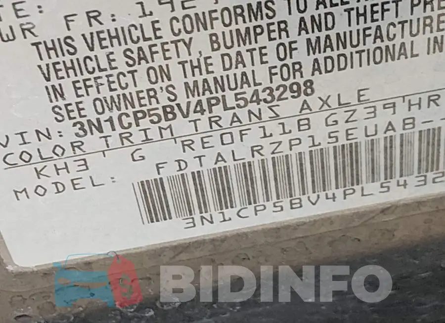 3N1CP5BV4PL543298 Photo# 9