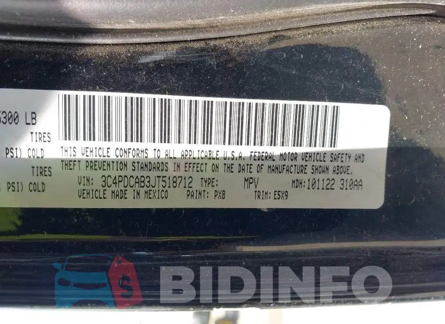 3C4PDCAB3JT518712 Photo# 9