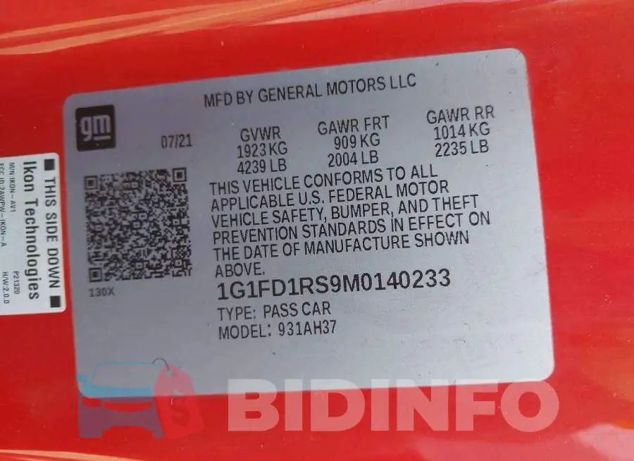 1G1FD1RS9M0140233 Photo# 9