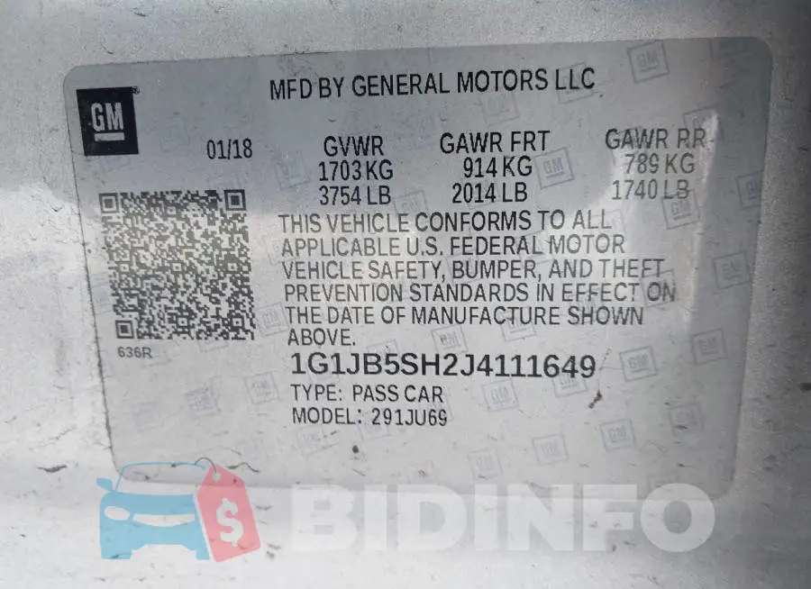 1G1JB5SH2J4111649 Photo# 9