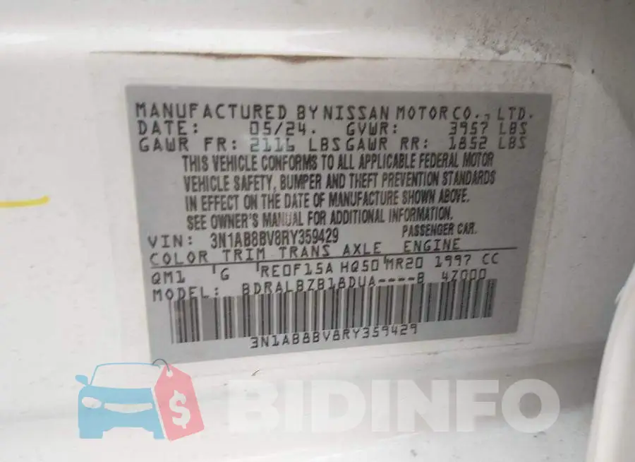 3N1AB8BV8RY359429 Photo# 9