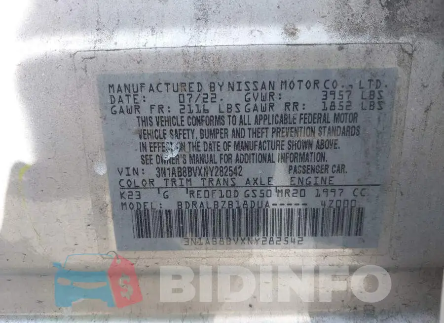 3N1AB8BVXNY282542 Photo# 9