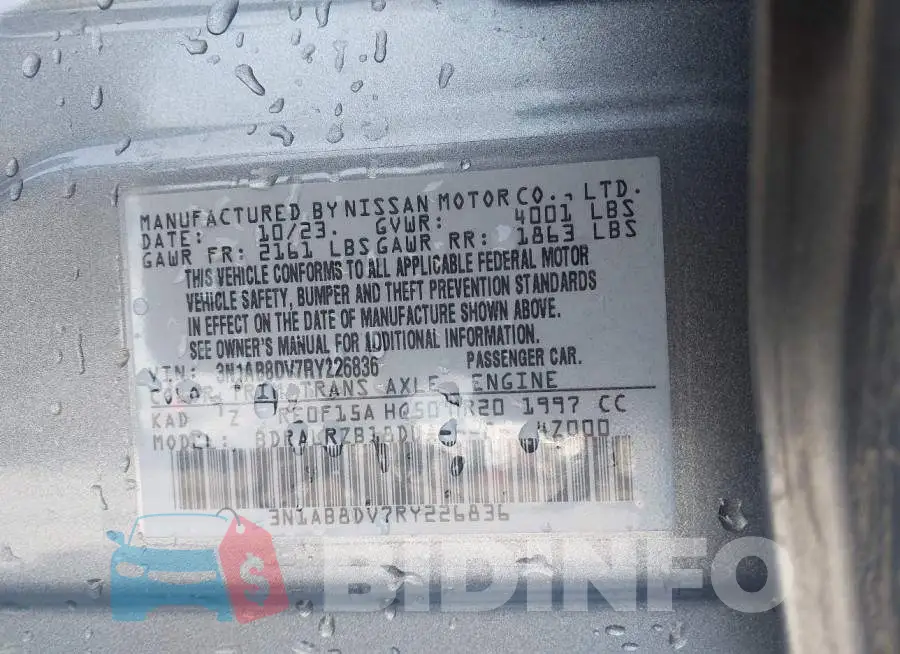 3N1AB8DV7RY226836 Photo# 9