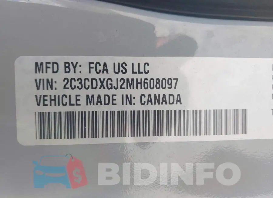 2C3CDXGJ2MH608097 Photo# 9