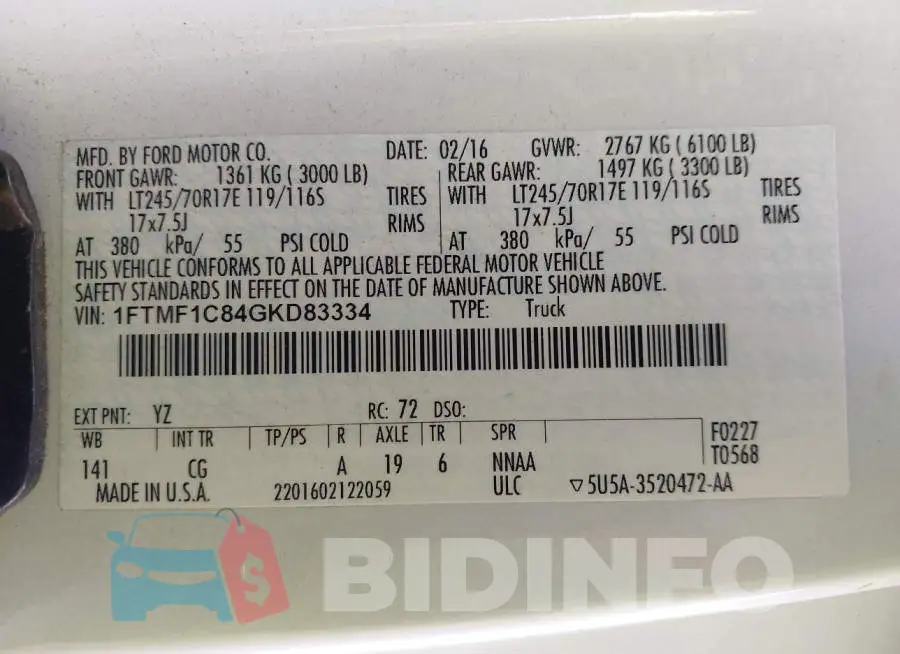 1FTMF1C84GKD83334 Photo# 9