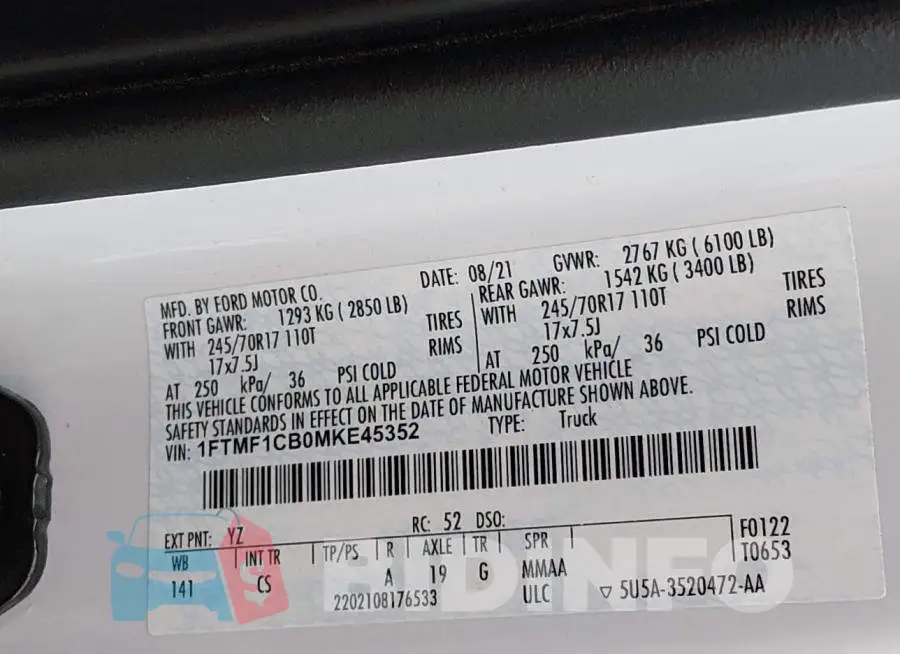 1FTMF1CB0MKE45352 Photo# 9
