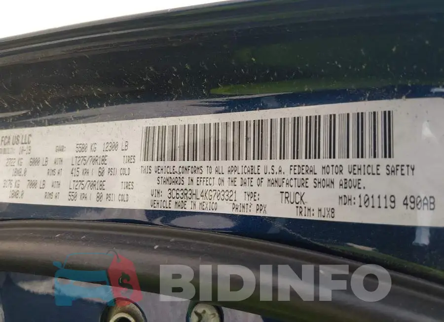 3C63R3HL4kG703321 Photo# 9