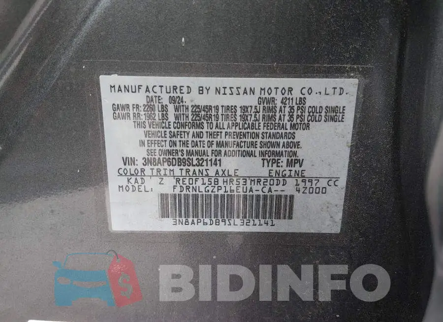 3N8AP6DB9SL321141 Photo# 9