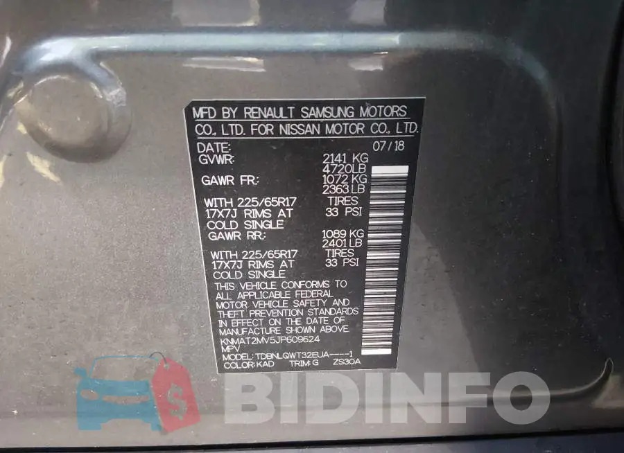 KNMAT2MV5JP609624 Photo# 9