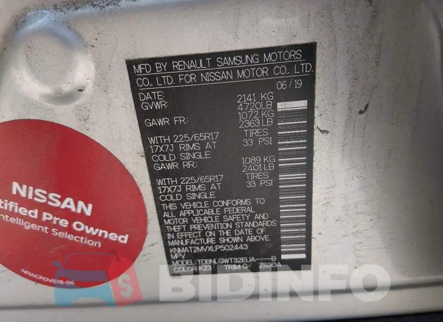 KNMAT2MVXLP502443 Photo# 9