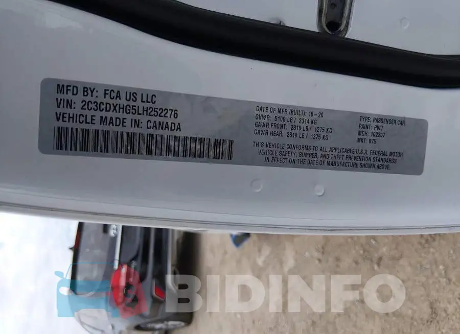 2C3CDXHG5LH252276 Photo# 9