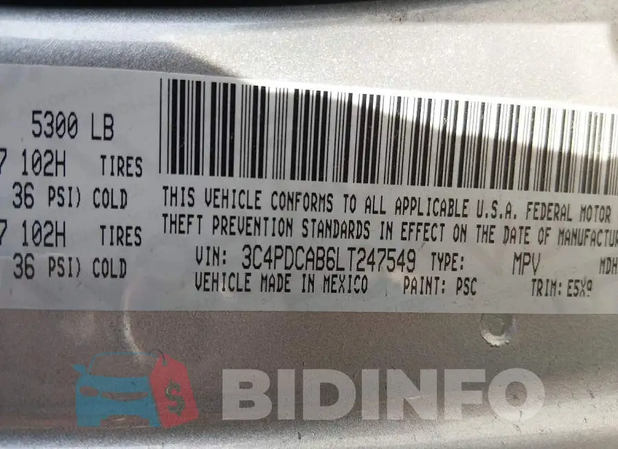 3C4PDCAB6LT247549 Photo# 9