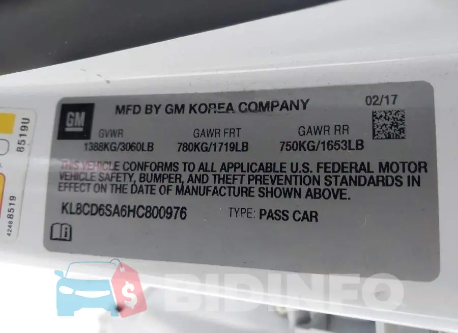 KL8CD6SA6HC800976 Photo# 9