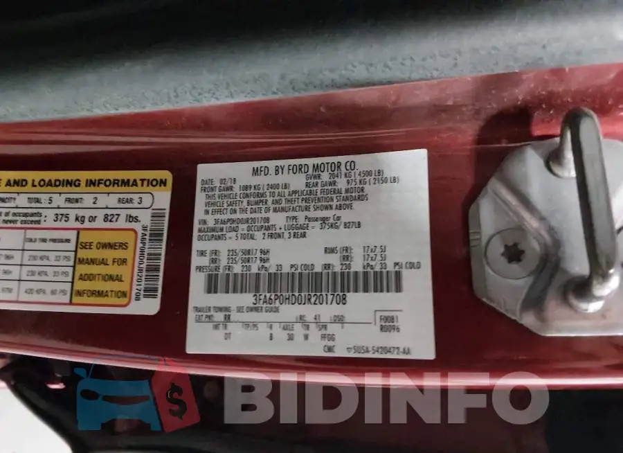 3FA6P0HD0JR201708 Photo# 9