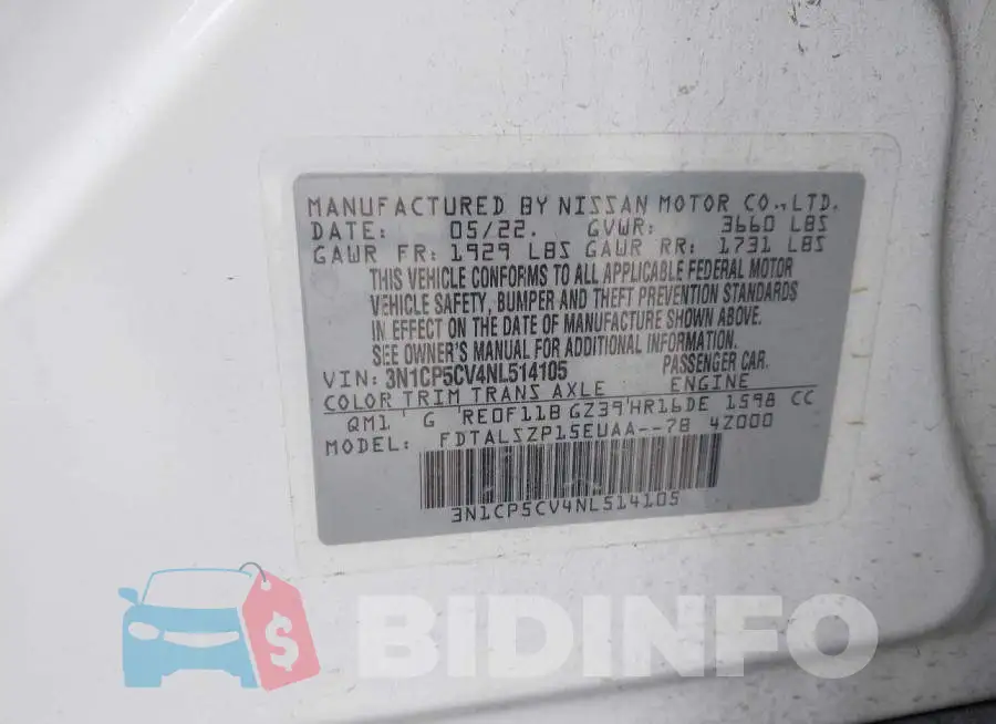 3N1CP5CV4NL514105 Photo# 9