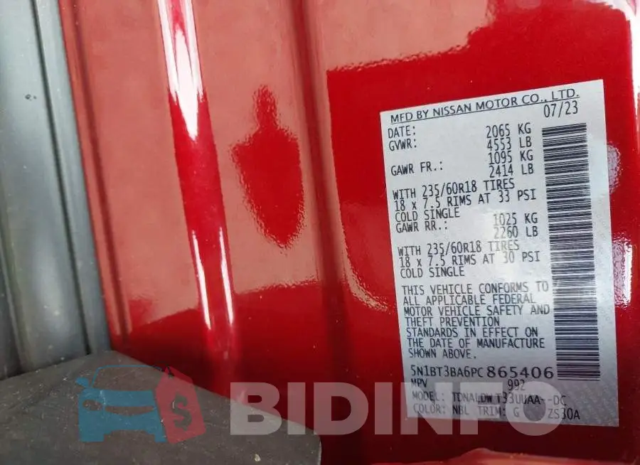 5N1BT3BA6PC865406 Photo# 9
