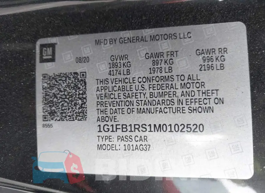 1G1FB1RS1M0102520 Photo# 9