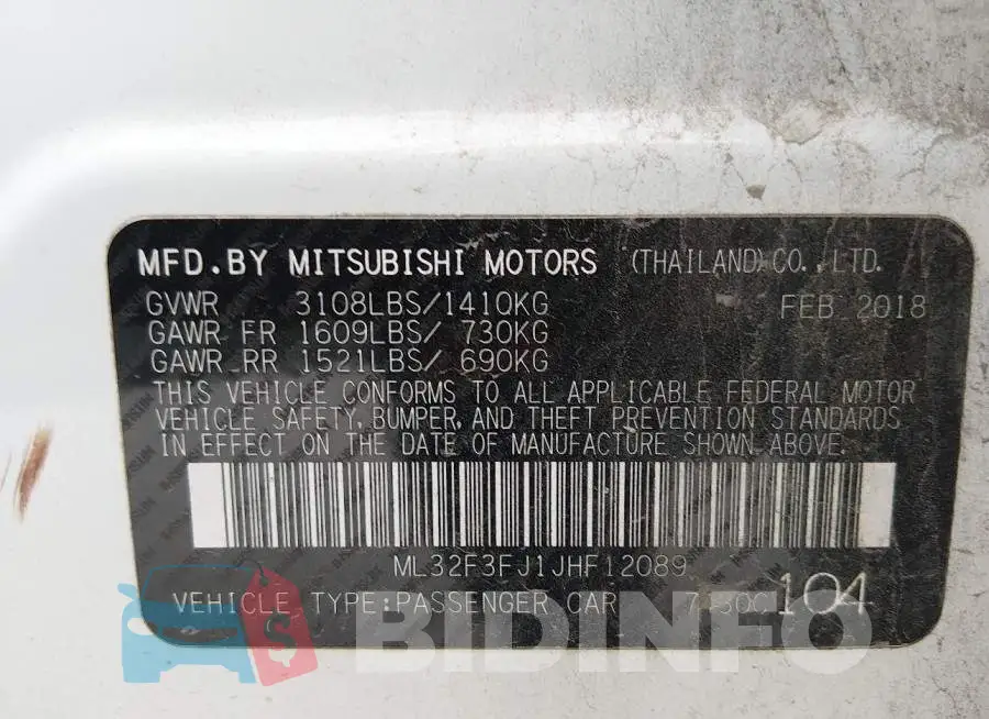 ML32F3FJ1JHF12089 Photo# 9