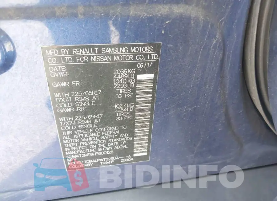 KNMAT2MT9HP600126 Photo# 9