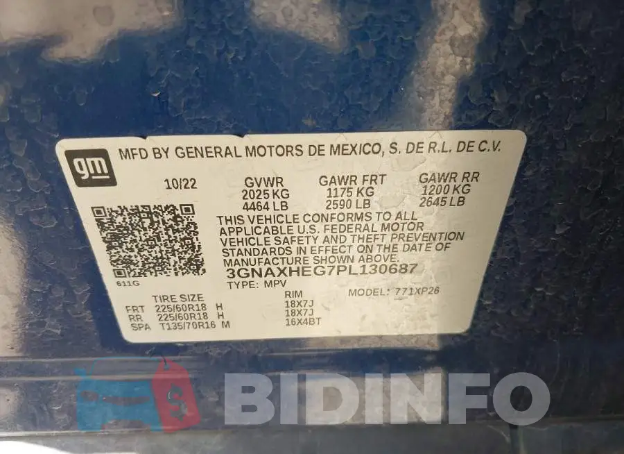 3GNAXHEG7PL130687 Photo# 9