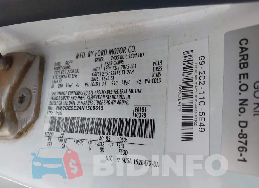 NM0GE9E24N1508615 Photo# 9