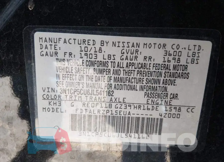 3N1CP5CU6JL541162 Photo# 9
