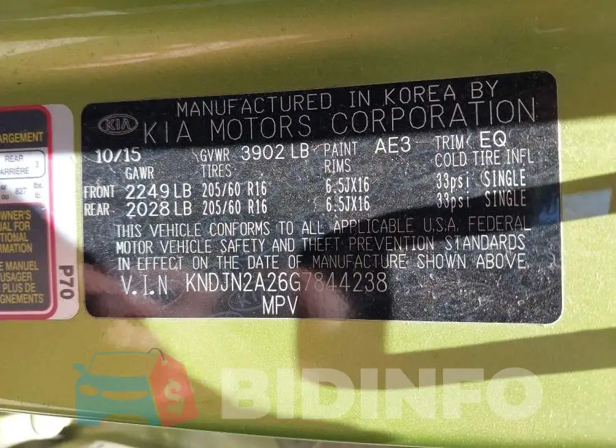 KNDJN2A26G7844238 Photo# 9