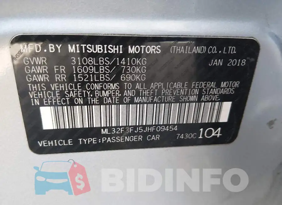 ML32F3FJ5JHF09454 Photo# 9