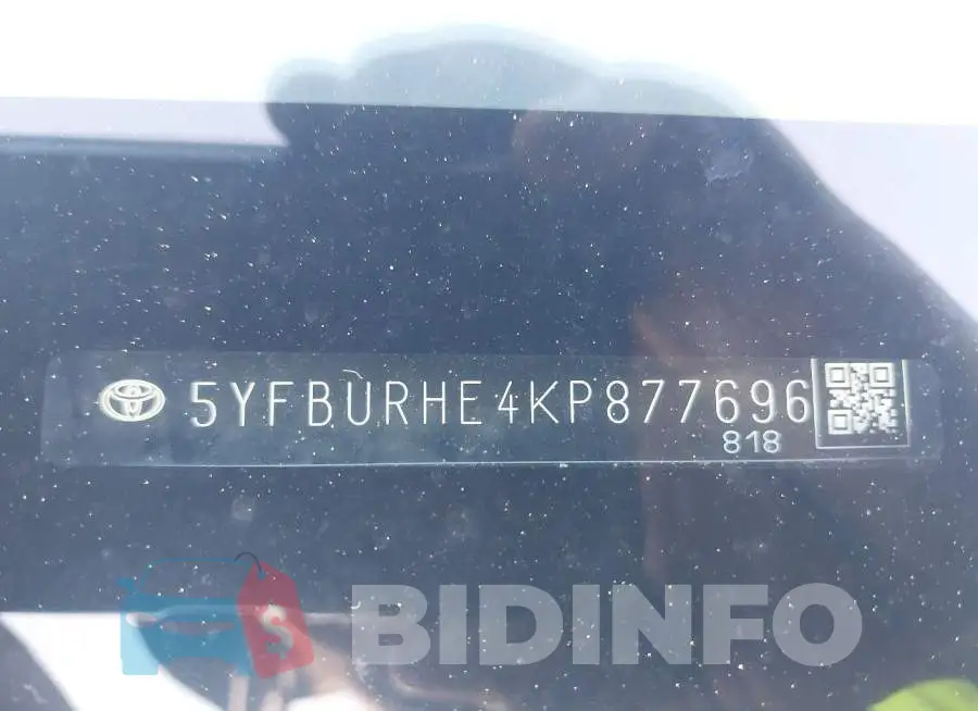 5YFBURHE4KP877696 Photo# 9