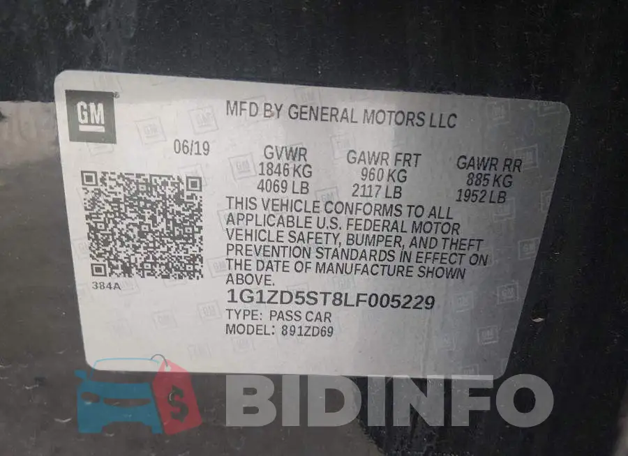 1G1ZD5ST8LF005229 Photo# 9