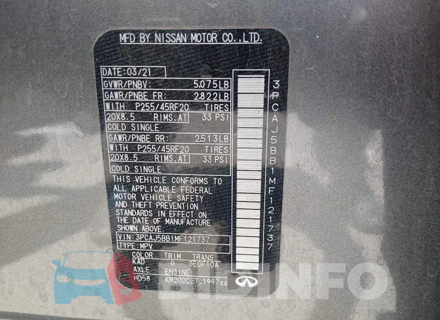3PCAJ5BB1MF121737 Photo# 9
