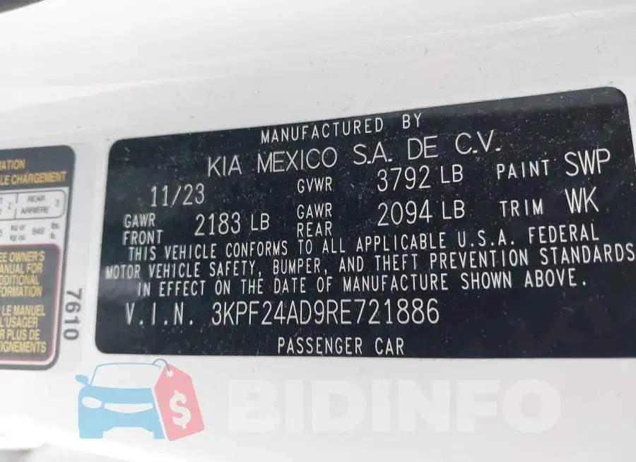3KPF24AD9RE721886 Photo# 9