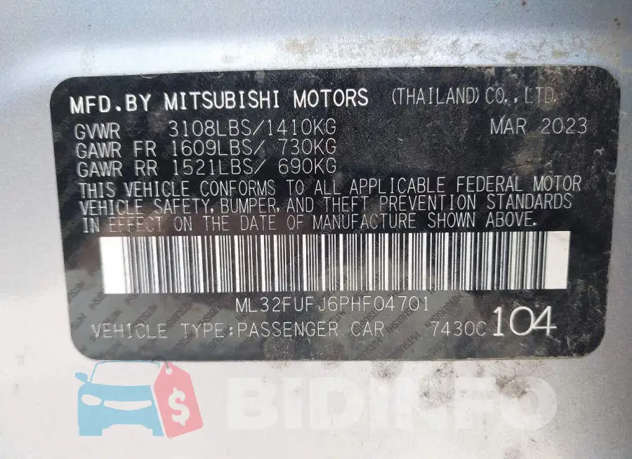 ML32FUFJ6PHF04701 Photo# 9