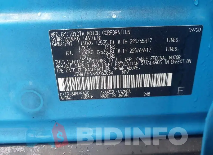JTMW1RFV8MD063084 Photo# 9