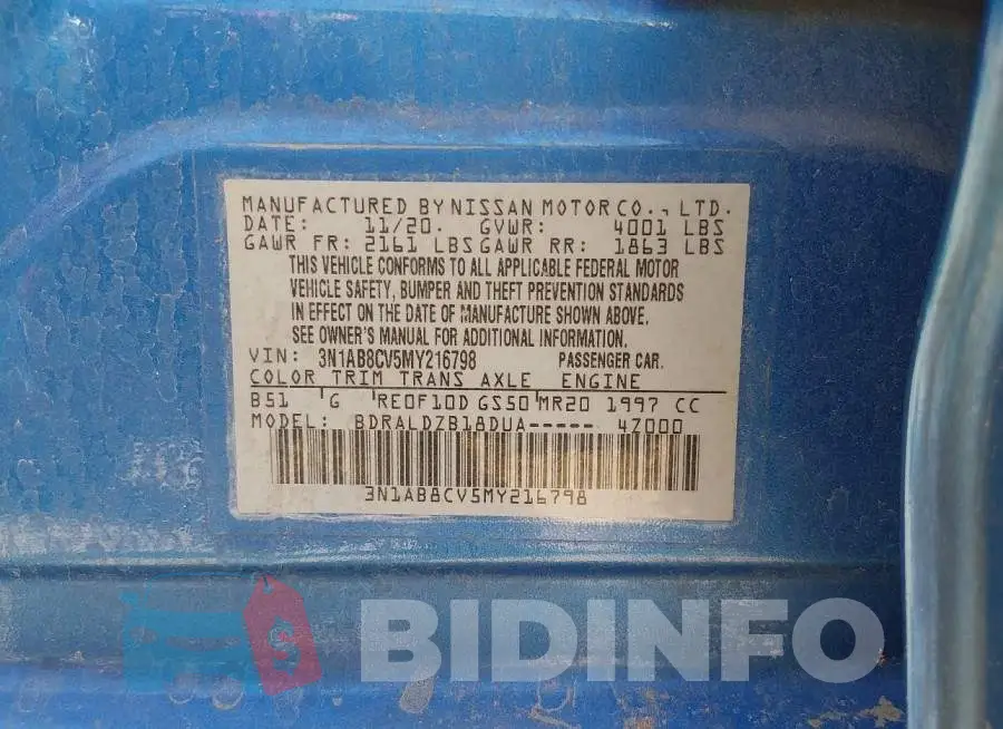 3N1AB8CV5MY216798 Photo# 9